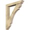 Ekena Millwork Olympic Traditional Rough Sawn Bracket w/ Offset Brace, Douglas Fir, 6"W x 36"D x 44"H BKT0604X36X44OLY01RDF - alternate 1